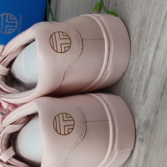 Tory Burch Sport Ruffle Sneaker Cotton Pink NIB - Picture 4 of 11